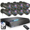 2-Way Audio Outdoor Wired Security Camera System, Wired Cameras for Home Security, Home POE Video Surveillance Systems DVR Kits view 1