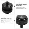 NUOBESTY 4 PCS Double Screw Tripod Adapter for Camera Hot Shoe Mount Flash Shoe Mount Accessory for LED Light Microphone Monitor DSLR Camcorder view 4