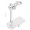 QANYEGN Microscope Stand Holder, Adjustable Aluminum Alloy Stand Bracket, Digital Electron Microscope Holder Accessory (White) view 3