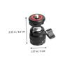 jojofuny Rotatable Ball Head Hot Shoe Adapter Mount Tripod Accessory for Camera and Microphone with Construction Easy Installation Compatibility for Photography and Video Recording view 2