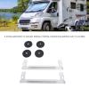White Satellite Car Mount Magnetic Installation Kit for Mini,Compact Durable for RV, Boat, Plane Travel with Accurate Positioning view 3