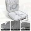 ASHATA Electronic Organizer Bag, Portable Storage Case with Handle and Multiple Compartments for Satellite Antennas Power Adapters Travel Accessories view 4