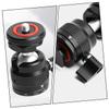 Operitacx Rotating Ball Head Hot Shoe Adapter Mount for Tripod Accessories Phone Holder Clip Compatible with Camera Fill Light Black view 3