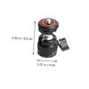 UKCOCO Head Tripod Adapter Rotating for Cameras Microphones Camera Tripod Accessory Black view 2