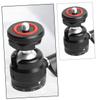 UKCOCO Head Tripod Adapter Rotating for Cameras Microphones Camera Tripod Accessory Black view 4