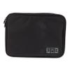 DIYEAH Multifunctional Electronic Storage Bag Lightweight Earphone Cable Organizer Pouch with Mesh Pocket for Travel Home Use Black Compact view 1