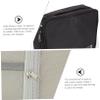 DIYEAH Multifunctional Electronic Storage Bag Lightweight Earphone Cable Organizer Pouch with Mesh Pocket for Travel Home Use Black Compact view 3