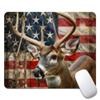 Deer Camo Flag Square Mouse pad, Waterproof, Anti Slip Rubber Base, Computer Mouse pad view 1