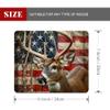 Deer Camo Flag Square Mouse pad, Waterproof, Anti Slip Rubber Base, Computer Mouse pad view 2