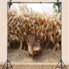 10X7ft Fabric Boho Backdrop Wedding Arch of Pampas and Cereals Bohemian Style Background Party Decoration Baby Shower Baptism Newborn Photo Booth Props view 3