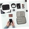 DIYEAH Electronics Organizer Travel Case Lightweight Multi Functional Data Cable Bag for USB Cables Earphones Chargers Portable Electronic Accessories Storage for Home and Travel view 2