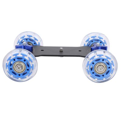 Dioche Versatile Mini Desktop Camera Dolly Skater for Smooth DSLR Shots | Aluminum Alloy 10KG Load Capacity Slider with Precision Wheels for Professional Photography