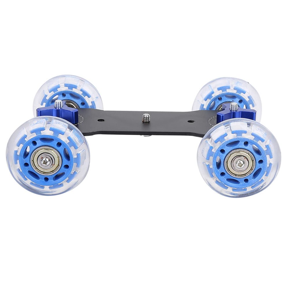 Dioche Versatile Mini Desktop Camera Dolly Skater for Smooth DSLR Shots | Aluminum Alloy 10KG Load Capacity Slider with Precision Wheels for Professional Photography