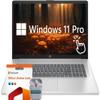 HP 17.3" Touchscreen Laptop Computer, Windows 11 Pro 64GB RAM 2TB SSD, Intel Core 7-150U Processor, HD+ LED Display, Microsoft Office Lifetime Suite, Backlit Keyboard, SageNova Earphones, Silver view 1