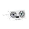 ABOOFAN Summer USB Car Exhaust Fan Portable Circulation Cooler with Odor Removal for Healthy Ventilation and Comfortable Driving Environment view 2