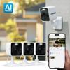 Defender GO 2K AI Powered WiFi Indoor/Outdoor Home, Business, Pet, Baby Security Camera, AI Detection, Dual Band, Spotlight/Siren, Color Night Vision, 2-Way Talk, Works with ClearVu App, 3 Pack view 2