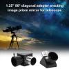 Zerodis 90 Degree Diagonal Adapter Inverted Image Prism Mirror for Telescope, Standard 1.25in Diameter, Designed for Refractor and Catadioptric Telescopes view 2
