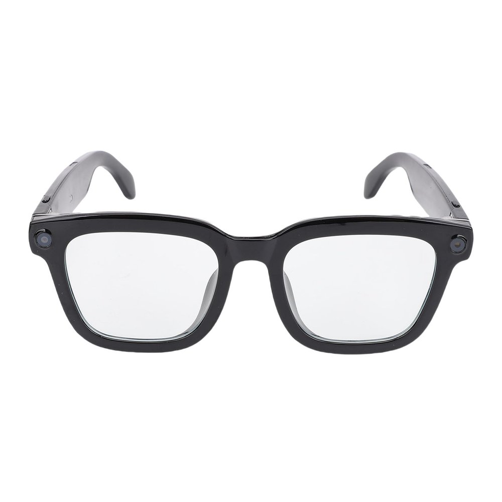 Wisoqu AI Smart Glasses, 1080P HD Camera V5.3 Blue Light Blocking Translator Glasses for Business Travel Working, Built in Mic & Speakers