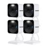 Defender GO 2K AI Powered WiFi Indoor/Outdoor Home, Business, Pet, Baby Security Camera, AI Detection, Dual Band, Spotlight/Siren, Color Night Vision, 2-Way Talk, Works with ClearVu App, 4 Pack view 1