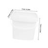 1l White PP Water Bucket with Lid and Handle for Gardening view 2