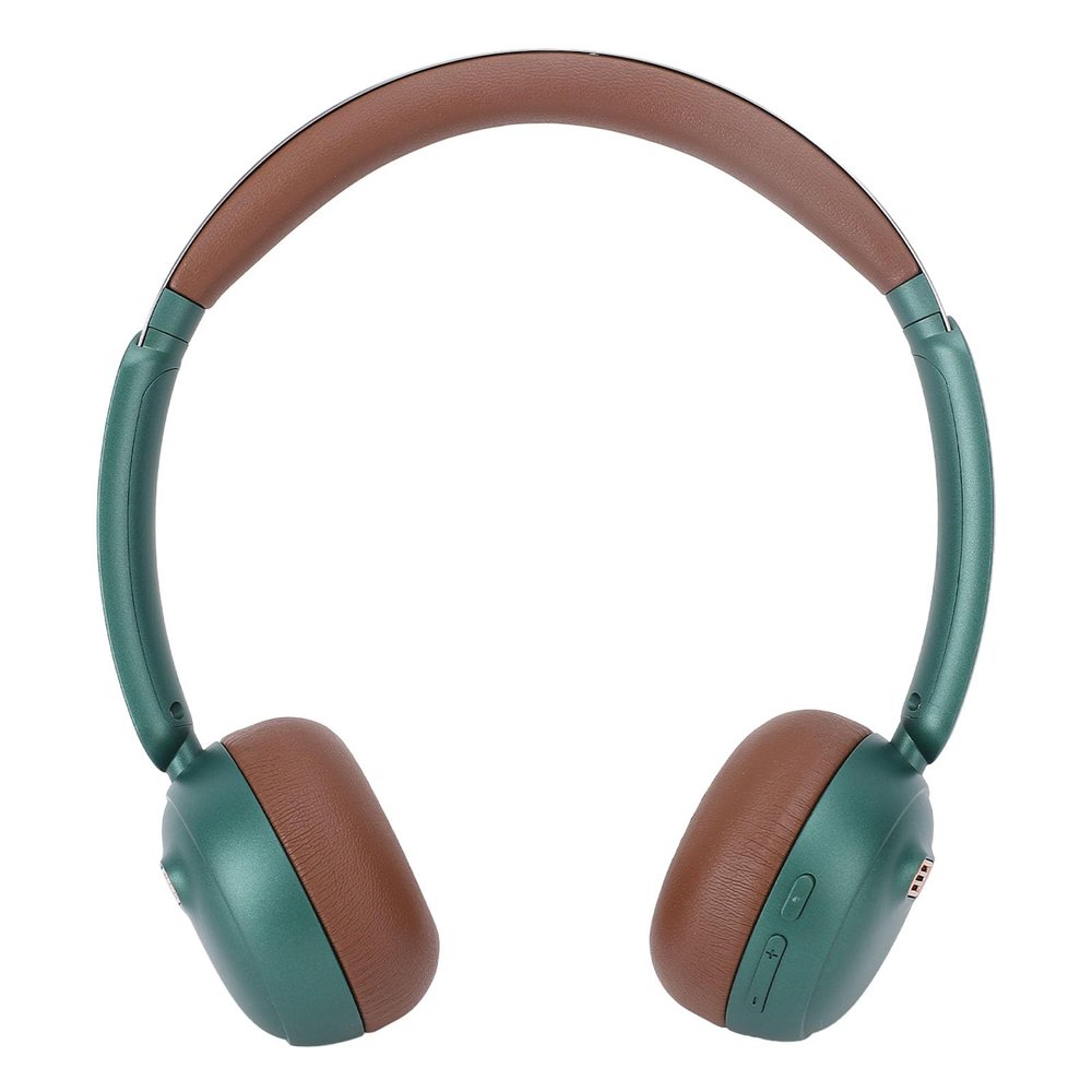 GOWENIC Active Noise Cancelling Headphones, Wireless Over Ear Bluetooth Headphones, Lossless Sound, Matte Texture, Lightweight Comfortable for Travel, Office, Aux Wired Support (Green)