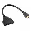 VILLCASE Video Splitter Cable Male to Dual Female Adapter for Dual Monitor LCD LED Tv Distributes One Input to Two Outputs with Loss High Resolution Video Transmission for Use view 1