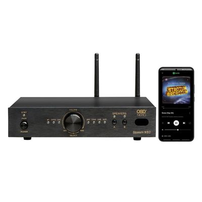 OSD Audio Nero Stream XD2 Stereo Amplifier 150W x2, HDMI ARC, WiFi App Control, Bluetooth, USB DAC, Class D 2 Channel Home Audio Streaming Amp