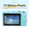 Diydeg Digital Cameras for Photography, 3in Flip Screen 5K 75MP WiFi Mirrorless Vlog Camera Travel with 18X Digital Zoom Flash Anti Shake Video for Teens view 2