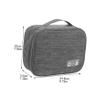 POPETPOP Travel Electronics Organizer Bag with Ample Space for Phone Cables Power Bank USB Drives Portable Digital Accessories Storage Case for Men and Women Stylish Gray Design view 2