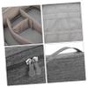 POPETPOP Travel Electronics Organizer Bag with Ample Space for Phone Cables Power Bank USB Drives Portable Digital Accessories Storage Case for Men and Women Stylish Gray Design view 3