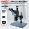 Kaisi 36565A 6.5-65 Zoom Trinocular Microscope 4K HD Large Base Microscope Phone Repair PCB SMD BGA Soldering Microscope Tools(36565A-0.5ctv-Lens) view 2
