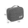 DIYEAH Portable Electronics Organizer Charger Case for Travel Multifunctional USB Holder Storage Bag with Sleek Minimalist Design Suitable for Cables Power Banks and Everyday Accessories view 2