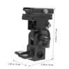 DIYEAH Flash Light Stand Adapter with Adjustable Umbrella Swivel Holder Compatible for Photography Flashes and Reflector Umbrellas Lightweight Bracket for Studio and Outdoor Use view 2