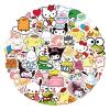 100PCS Sanrio Cartoon Stickers for Kids,Hello Cat Kitty Kuromi Mymelody Cinnamoroll Decal for Water Bottle Laptop Toy Sticker for DIY Decorate Bumper Phone Hard Hat Kids Teens Gifts view 4