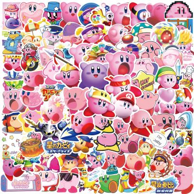 100PCS Cartoon Kirby Stickers for Kids,Vinyl Waterproof Decal for Water Bottle Laptop Toy Sticker for DIY Decorate Bumper Phone Hard Hat Kids Teens Gifts (Kirb)
