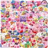 100PCS Cartoon Kirby Stickers for Kids,Vinyl Waterproof Decal for Water Bottle Laptop Toy Sticker for DIY Decorate Bumper Phone Hard Hat Kids Teens Gifts (Kirb) view 1
