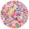 100PCS Cartoon Kirby Stickers for Kids,Vinyl Waterproof Decal for Water Bottle Laptop Toy Sticker for DIY Decorate Bumper Phone Hard Hat Kids Teens Gifts (Kirb) view 2