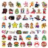 100PCS Mario Stickers for Kids,Vinyl Waterproof Princess Decal for Water Bottle Laptop Toy Sticker for DIY Decorate Bumper Phone Hard Hat Kids Teens Gifts (Mari) view 3