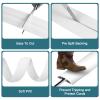 Floor Cord Cover, Cable Protector, 0.63W x 0.31H inches, Wire Cover for Extension Cords, Floor Cable Covers Prevent Cable Trips (White, 50-10 Feet) view 3