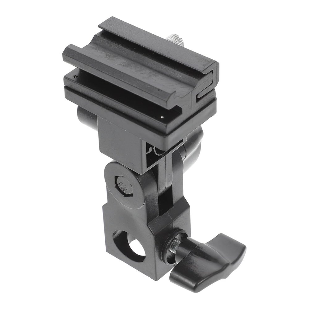 DOITOOL Adjustable Flash Stand Bracket for Photography Lights with Umbrella Socket Compatible with External Reflector and Soft Light Umbrella Holder for DSLR Camera Lighting