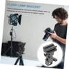 DOITOOL Adjustable Flash Stand Bracket for Photography Lights with Umbrella Socket Compatible with External Reflector and Soft Light Umbrella Holder for DSLR Camera Lighting view 4