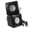 UKCOCO USB Powered Mini Desktop Speaker with Built in Subwoofer Compact Small Wired Audio Speakers for Computer Laptop Compatible with Smartphones and Tablets Portable Abs Multimedia view 1