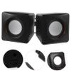 UKCOCO USB Powered Mini Desktop Speaker with Built in Subwoofer Compact Small Wired Audio Speakers for Computer Laptop Compatible with Smartphones and Tablets Portable Abs Multimedia view 3