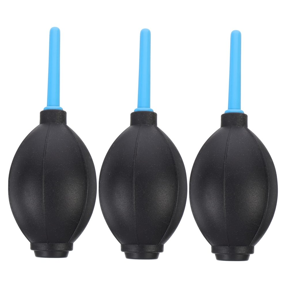 UKCOCO 3pcs Portable Squeeze Ball Air Blower Dust Blaster for Camera Lens Sensor Keyboard Cleaning Plastic Handheld Duster for Electronics and Precision Instruments