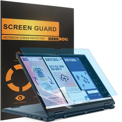 2-Pack Blocking Blue Light Screen Protector for 2025 New Lenovo Yoga 7 7i 16" 2-in-1 Touchscreen Laptop (16ILL10/16AKP10 )-[Do Check Models], Anti Blue Light Glare and Anti Fingerprint (Matte) Shield