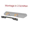 SPONGL Sleek Wall Mount Bracket Stylish & Wall Mount Elegant Metal Bracket for Soundbar Elevates Home Entertainment view 2