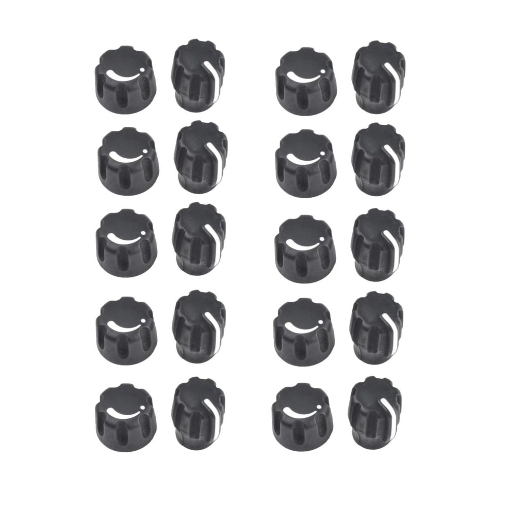 10 Pairs Volume Knob & Channel Selector Knob Replacement for XPR6550 XPR6350 XPR6500 XPR6580 XPR6100 XPR6300 XPR6380 XIR P8268 P8200 P8208 P8260 DGP4150 DGP6150 DP3600 DP3601 Two Way Radio Accessories