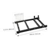 DIYEAH Air Computer Case Frame Replacement Bracket for Motherboard Supports Standard Power Supply and GPU Protection DIY Desktop Chassis with Spacious Design view 4