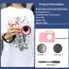 3D Printing Camera Grip Holder,Street Grip Vlog Holder Combo for DJI Action 5Pro/4/3 Camera Grip with UV Filter+Lens Cap+ Wrist Strap Camera Accessories (Action 4 Pink) view 2