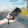 3D Printing Camera Grip Holder,Street Grip Vlog Holder Combo for DJI Action 5Pro/4/3 Camera Grip with UV Filter+Lens Cap+ Wrist Strap Camera Accessories (Action 4 Pink) view 4